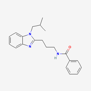 N-{3-[1-(2-methylpropyl)-1H-benzimidazol-2-yl]propyl}benzamide