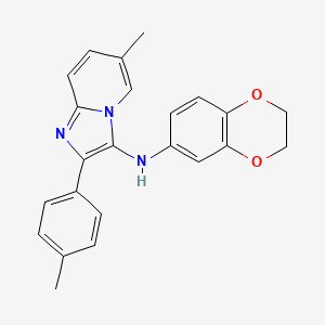 N-(2,3-dihydro-1,4-benzodioxin-6-yl)-6-methyl-2-(4-methylphenyl)imidazo[1,2-a]pyridin-3-amine