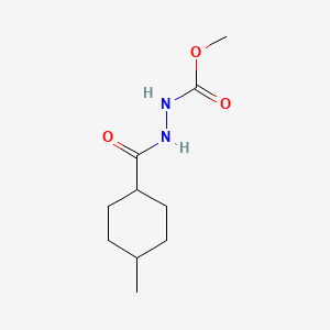 molecular formula C10H18N2O3 B11439926 Methyl 2-[(4-methylcyclohexyl)carbonyl]hydrazinecarboxylate 