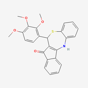 6-(2,3,4-trimethoxyphenyl)-6H-benzo[b]indeno[1,2-e][1,4]thiazepin-5-ol