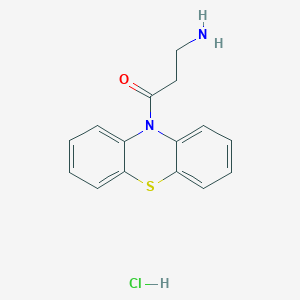 molecular formula C15H14N2OS B1144007 3-氨基-1-吩噻嗪-10-基-丙-1-酮盐酸盐 CAS No. 14359-62-7