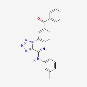 {4-[(3-Methylphenyl)amino]tetrazolo[1,5-a]quinoxalin-8-yl}(phenyl)methanone