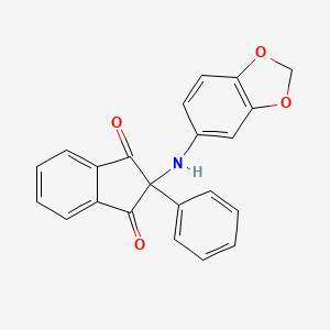 2-(1,3-benzodioxol-5-ylamino)-2-phenyl-1H-indene-1,3(2H)-dione