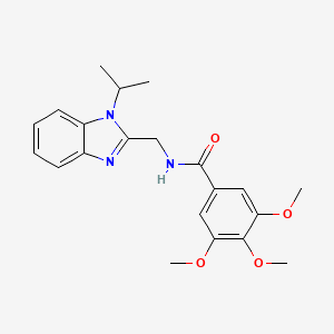 3,4,5-trimethoxy-N-{[1-(propan-2-yl)-1H-benzimidazol-2-yl]methyl}benzamide