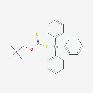 molecular formula C24H26OS2Sn B114401 O-(2,2-dimethylpropyl) triphenylstannylsulfanylmethanethioate CAS No. 143037-51-8