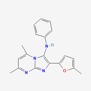 5,7-dimethyl-2-(5-methylfuran-2-yl)-N-phenylimidazo[1,2-a]pyrimidin-3-amine