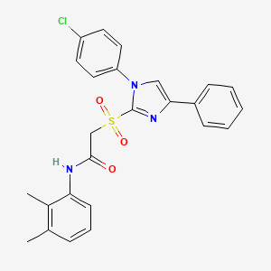 2-{[1-(4-chlorophenyl)-4-phenyl-1H-imidazol-2-yl]sulfonyl}-N-(2,3-dimethylphenyl)acetamide