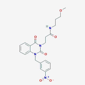 N-(3-methoxypropyl)-3-{1-[(3-nitrophenyl)methyl]-2,4-dioxo-1,2,3,4-tetrahydroquinazolin-3-yl}propanamide