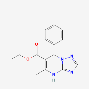 Ethyl 5-methyl-7-(4-methylphenyl)-4,7-dihydro[1,2,4]triazolo[1,5-a]pyrimidine-6-carboxylate