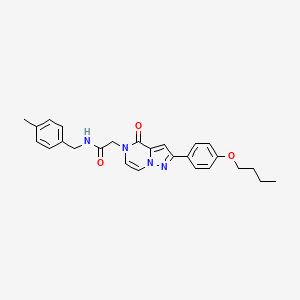 2-(2-(4-butoxyphenyl)-4-oxopyrazolo[1,5-a]pyrazin-5(4H)-yl)-N-(4-methylbenzyl)acetamide