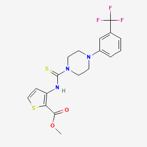 Methyl 3-[({4-[3-(trifluoromethyl)phenyl]piperazin-1-yl}carbonothioyl)amino]thiophene-2-carboxylate