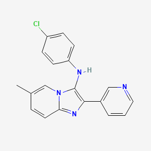 N-(4-chlorophenyl)-6-methyl-2-(pyridin-3-yl)imidazo[1,2-a]pyridin-3-amine