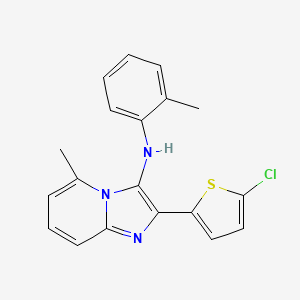 2-(5-chlorothiophen-2-yl)-5-methyl-N-(2-methylphenyl)imidazo[1,2-a]pyridin-3-amine