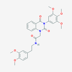 N-(3,4-dimethoxyphenethyl)-2-(2,4-dioxo-3-(3,4,5-trimethoxyphenyl)-3,4-dihydroquinazolin-1(2H)-yl)acetamide