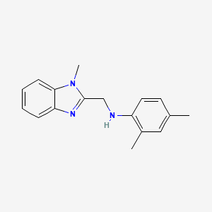 2,4-dimethyl-N-[(1-methyl-1H-benzimidazol-2-yl)methyl]aniline