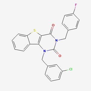 1-(3-chlorobenzyl)-3-(4-fluorobenzyl)[1]benzothieno[3,2-d]pyrimidine-2,4(1H,3H)-dione