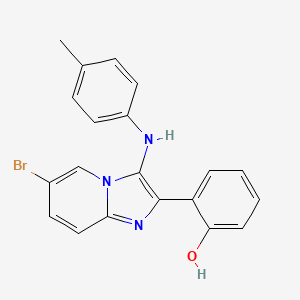 2-{6-Bromo-3-[(4-methylphenyl)amino]imidazo[1,2-a]pyridin-2-yl}phenol