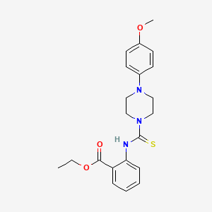 Ethyl 2-({[4-(4-methoxyphenyl)piperazin-1-yl]carbonothioyl}amino)benzoate