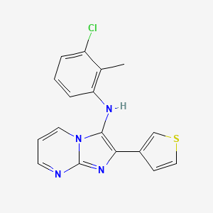 N-(3-chloro-2-methylphenyl)-2-(thiophen-3-yl)imidazo[1,2-a]pyrimidin-3-amine