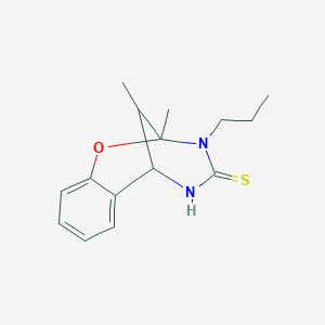 2,11-dimethyl-3-propyl-2,3,5,6-tetrahydro-4H-2,6-methano-1,3,5-benzoxadiazocine-4-thione