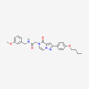 2-(2-(4-butoxyphenyl)-4-oxopyrazolo[1,5-a]pyrazin-5(4H)-yl)-N-(3-methoxybenzyl)acetamide