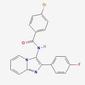 4-bromo-N-[2-(4-fluorophenyl)imidazo[1,2-a]pyridin-3-yl]benzamide