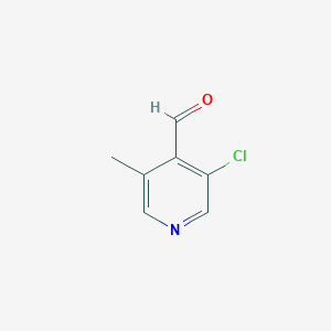 B1144063 3-Chloro-5-methylisonicotinaldehyde CAS No. 1256812-64-2
