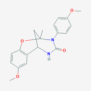 8-methoxy-3-(4-methoxyphenyl)-2-methyl-2,3,5,6-tetrahydro-4H-2,6-methano-1,3,5-benzoxadiazocin-4-one