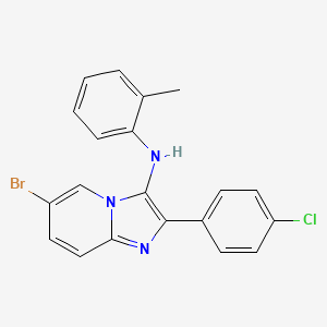 6-bromo-2-(4-chlorophenyl)-N-(2-methylphenyl)imidazo[1,2-a]pyridin-3-amine