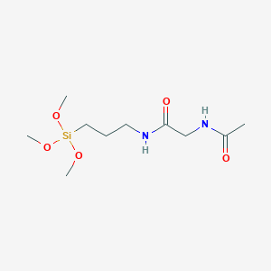 molecular formula C10H22N2O5Si B1144069 乙酰酰胺，2-(乙酰氨基)-N-[3-(三甲氧基甲硅烷基)丙基]- CAS No. 1274903-53-5