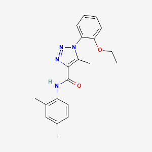 molecular formula C20H22N4O2 B11440742 N-(2,4-dimethylphenyl)-1-(2-ethoxyphenyl)-5-methyl-1H-1,2,3-triazole-4-carboxamide 