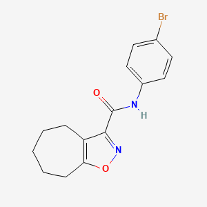 N-(4-bromophenyl)-5,6,7,8-tetrahydro-4H-cyclohepta[d][1,2]oxazole-3-carboxamide