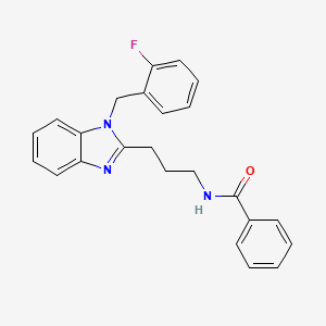 N-{3-[1-(2-fluorobenzyl)-1H-benzimidazol-2-yl]propyl}benzamide