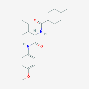 N-(4-methoxyphenyl)-N~2~-[(4-methylcyclohexyl)carbonyl]isoleucinamide