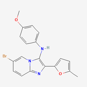 6-bromo-N-(4-methoxyphenyl)-2-(5-methylfuran-2-yl)imidazo[1,2-a]pyridin-3-amine