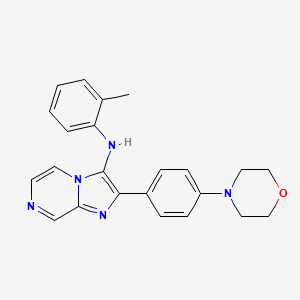 N-(2-methylphenyl)-2-[4-(morpholin-4-yl)phenyl]imidazo[1,2-a]pyrazin-3-amine