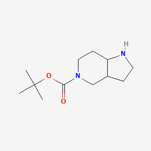 molecular formula C12H22N2O2 B1144091 叔丁基六氢-1H-吡咯并[3,2-C]吡啶-5(6H)-羧酸盐 CAS No. 1250993-54-4