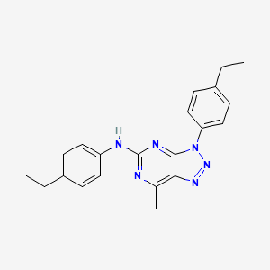 N,3-bis(4-ethylphenyl)-7-methyl-3H-[1,2,3]triazolo[4,5-d]pyrimidin-5-amine