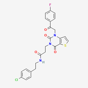 N-(4-chlorophenethyl)-3-(1-(2-(4-fluorophenyl)-2-oxoethyl)-2,4-dioxo-1,2-dihydrothieno[3,2-d]pyrimidin-3(4H)-yl)propanamide