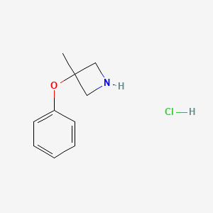 molecular formula C10H14ClNO B1144108 3-甲基-3-苯氧基氮杂环丁烷盐酸盐 CAS No. 1323362-91-9