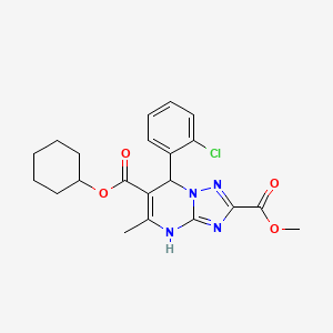 6-Cyclohexyl 2-methyl 7-(2-chlorophenyl)-5-methyl-4,7-dihydro[1,2,4]triazolo[1,5-a]pyrimidine-2,6-dicarboxylate