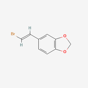 molecular formula C9H7BrO2 B1144112 5-((E)-2-Bromo-vinyl)-benzo[1,3]dioxole CAS No. 17207-73-7