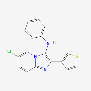 6-chloro-N-phenyl-2-(thiophen-3-yl)imidazo[1,2-a]pyridin-3-amine