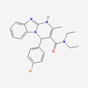 4-(4-bromophenyl)-N,N-diethyl-2-methyl-1,4-dihydropyrimido[1,2-a]benzimidazole-3-carboxamide