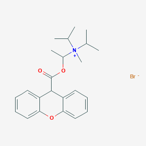 molecular formula C9H19NO3S B1144119 methyl-di(propan-2-yl)-[1-(9H-xanthene-9-carbonyloxy)ethyl]azanium;bromide CAS No. 113-40-6