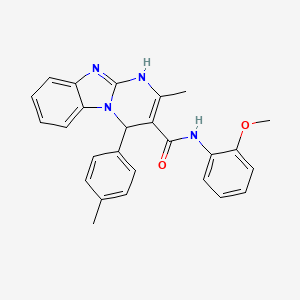 N-(2-methoxyphenyl)-2-methyl-4-(4-methylphenyl)-1,4-dihydropyrimido[1,2-a]benzimidazole-3-carboxamide