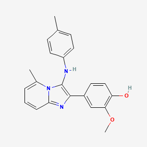 2-Methoxy-4-{5-methyl-3-[(4-methylphenyl)amino]imidazo[1,2-a]pyridin-2-yl}phenol