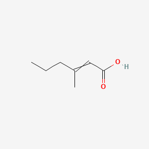 molecular formula C7H12O2 B1144122 3-Methylhex-2-enoic acid CAS No. 18951-40-1