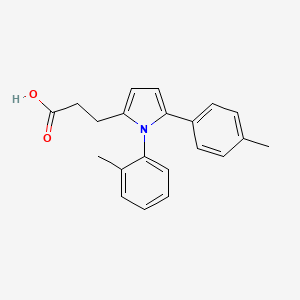 3-[1-(2-methylphenyl)-5-(4-methylphenyl)-1H-pyrrol-2-yl]propanoic acid