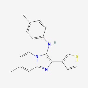 7-methyl-N-(4-methylphenyl)-2-(thiophen-3-yl)imidazo[1,2-a]pyridin-3-amine